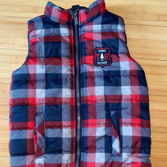 Tommy Hilfiger Vest Plaid Toddler 3T Puffer - Picture 8 of 10
